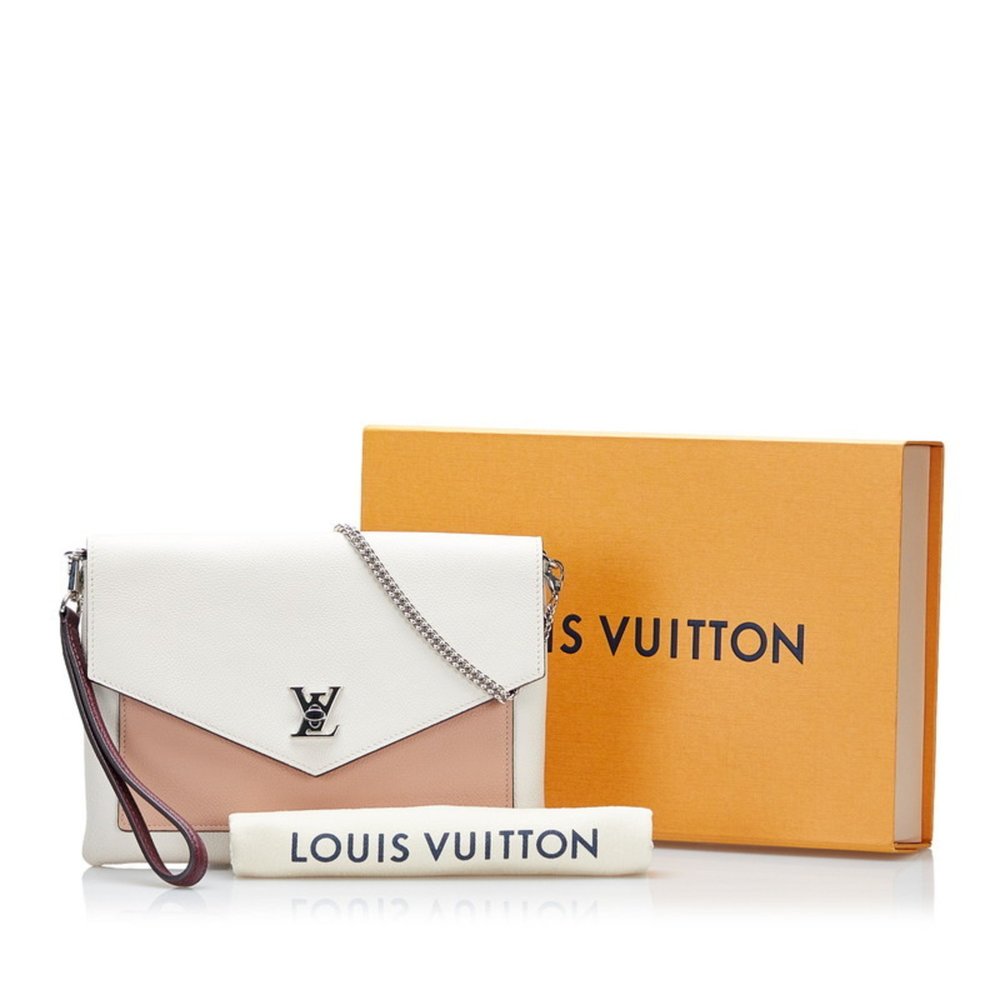 Louis Vuitton Pochette My Lock Me Chain Shoulder Bag Clutch M67521 Rose Sowa ... - Picture 9 of 10